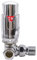 WarmeHaus Thermostatic Radiator Valve Corner TRV Chrome 1 x 15mm for Radiator and Towel Rail