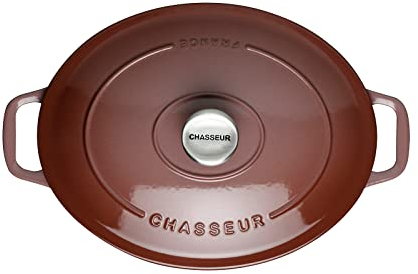 Cocotte ovale 29cm 5L Chasseur bois de rose