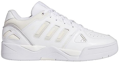 Adidas Men's Midcity Low Top Basketball Sneaker, White/White/Grey, 9.5