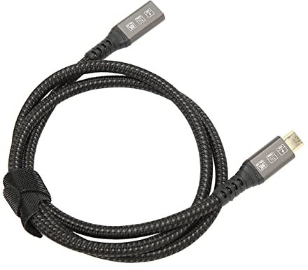 USB C Male To Female Cable, Ultra HD 8K with 60Hz Support, Builtin Smart Chip, 40Gbps Transmission Speed, 100W 20V/5a Charging, Cable Length 2.6 Feet