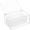 Winter Shore Dryer Sheets Acryl Aufbewahrung - Acryl Box Transparent mit Deckel für Reinigungsmittel, Wäscheklammern, Trocknerbälle, Waschmittel Pods - Rechteckig, Maximales Fassungsvermögen 1,8 L