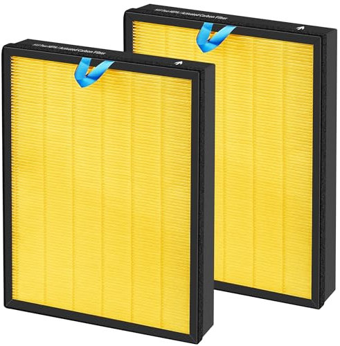 APPLIANCEMATES Vital 100S Pet Replacement Filter for LEVOIT Smart WiFi Vital 100S Air Purifier, 3-in-1 H13 True HEPA and High-Efficiency Activated Carbon Filters, Part# Vital 100S-RF, 2 Packs