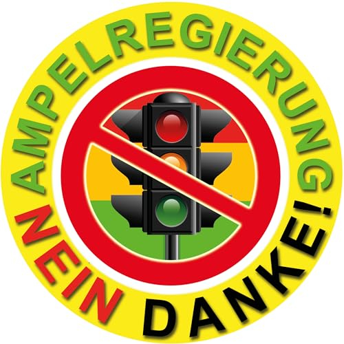 Aufkleber Ampelregierung Nein Danke Statement Sticker Widerstand 2024 Landwirt Streik Sticker Stop Volksbegehren