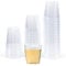 Cheerhom 50 Pezzi di Shot Glasses Plastica, 30ml Shot Glasses, Plastica Tazza, PS Materiale Shot Mug, Tazza Riutilizzabile di Plastica, Bicchieri da Bere, per Degustazioni, Feste, Natale