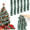 CYIOU 6 Stücke Weihnachtengirlande 2 Meter Tannengirlande Weihnachten Deko Grüne Girlande Weihnachten Outdoor für Weihnachtsdekoration Treppe Weihnachtsbaum Kranz Hochzeit Party