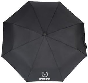 WEQTYSAB Auto Regenschirm, für Mazda 2 III Hatchback (DJ) 2019-2022 Sturmfest Reise Winddichte Auf-Zu-Automatik Taschenschirm Tragbarer Taschenschirm