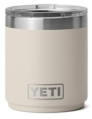 YETI Rambler 10 oz Stackable Lowball 2.0, Vacuum Insulated, Stainless Steel with MagSlider Lid, Cape Taupe