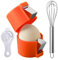 Herramienta peladora de huevos, herramienta multiusos para romper huevos, removedor de cáscaras de huevo, herramienta compacta para romper huevos crudos y hervidos