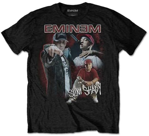 Rock Off officially licensed products Eminem Shady Homage T Shirt S Black