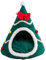 Lit à chat arbre de Noël - Lit à chat en forme d'arbre de Noël | Arbre de Noël avec lit tunnel pour chats | Lits pour chats en peluche pour chats d'intérieur | Niche pour chats N