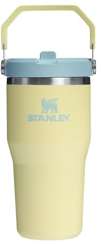 Stanley IceFlow 2.0 Flip Straw Tumbler with Handle 20 oz | Twist On Lid and Flip Up Straw | Leakproof Water Bottle | Insulated Stainless Steel | BPA-Free | Pomelo