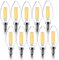 LangPlus+ E14 LED Light Bulb, Dimmable Candle Bulbs, 4W, 40W Equivalent Small Edison Screw SES E14 Bulb, Warm White 2700K, C35 LED Filament Bulb for Chandeliers, Ceiling Fan, 10 Pack