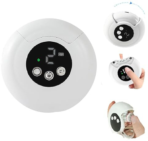 JAYIKA 2025 New 3-in-1 Electric Nail Clippers,360° Rotation, 3-speeds, polishing Automatic Nail Clippers,with Nail Chip Storage, LED Light,Rechargeable Safety Trimmer for Baby, Adult