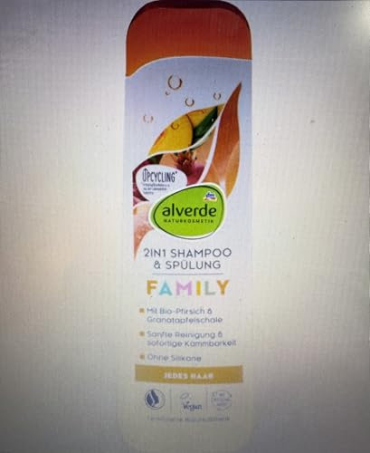 alverde NATURKOSMETIK Shampoo & Conditioner Family 2in1, 300 ml