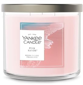 Yankee Candle Pink Sands, Scented Candle, 14.5oz 3-Wick Candle Jar with up to 40 Hours Burn Time