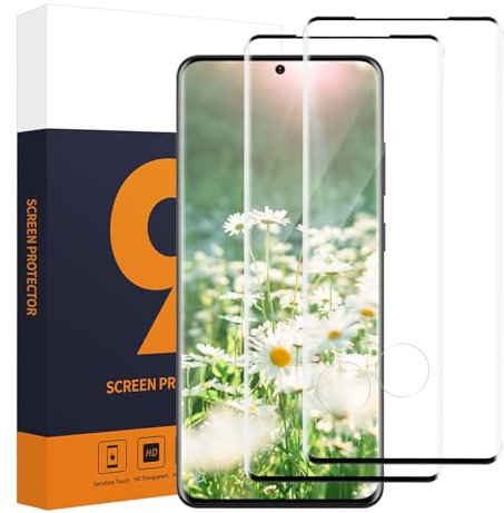 Carantee 2 Pièces Verre Trempé pour Samsung Galaxy S20, 3D Couverture Ultra résistant vitre protection pour Galaxy S20 Protection en Écran, Sans Bulles Haute Sensibilité Samsung S20 Protection écran