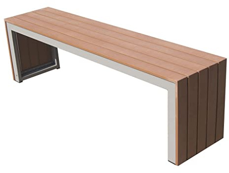 VEXDOSLE Außenbänke Pastorale Kunststoff-Holz-Tische und Stühle for den Außenbereich, moderner Freizeitgarten, nordischer Wind, Balkonbank, Garten-Holzbank, Parkstuhl, Turnhocker(S:120cm)
