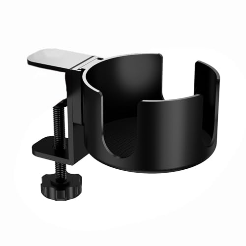ROYJJ Desk Side Drinking Cup Holder Clip Adjustable Drink Mount Water Bottle Stand Clip On Table AntiSpill Cup Holder Punch-type cup holder household water cup display stand