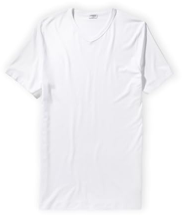 Zimmerli T-Shirt Kurzarm V-Ausschnitt Pureness - T Shirt Herren - aus Modal - Pflegeleicht - Schwarz, Weiß, Navy oder Grau Mélange - für Pures Wohlgefühl - Qualität aus der Schweiz - Größe S-XXL