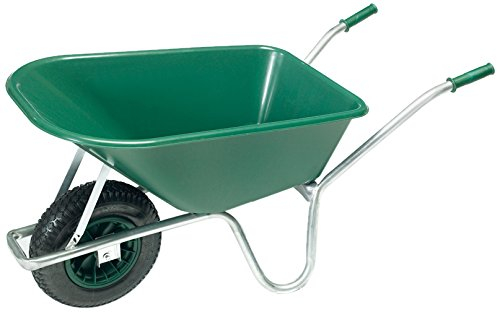 pro-bau-tec Gartenschubkarre 100 L mit PP Kunststoff Mulde, 10089