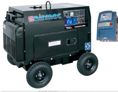 Airmec - Generatore disel HL 5000 SE-ATS silenziato 4,5 kw Gruppo elettrogeno Speroni monofase 230 volt.