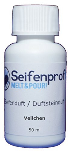 Seifenprofis 50 ml Seifenduft (Veilchen) Duftöl zur Seifenherstellung 100% vegan biologisch Badebomben Kerzenduft Raumduft Seifengießen