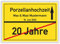 Geschenkidee zur Porzellanhochzeit - 20 Jahre verheiratet - Porzellan Hochzeit - Ortsschild Bild Geschenk zum Hochzeitstag - Jubiläum mit Namen und Datum