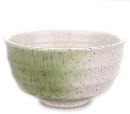 Goodwei Matcha Schale aus Keramik | Chawan Teeschale für Matcha, 180 ml (Shiro)