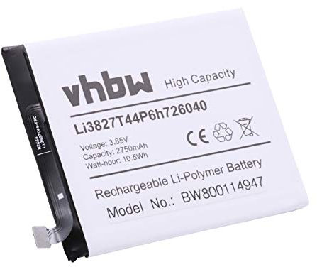 vhbw Li-Polymère Batterie 2750mAh (3.85V) pour téléphone Portable Mobil Smartphone ZTE Nubia NX529, NX529J, Z11 Mini