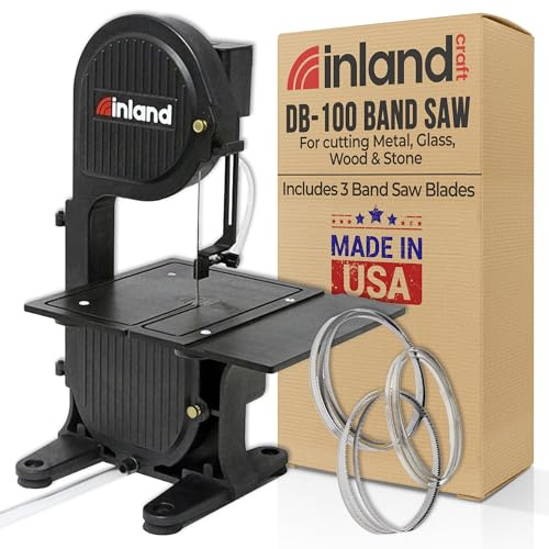 Inland Craft DB-100 Diamond Band Saw Machine for Glass, Rock, Wood & Metal