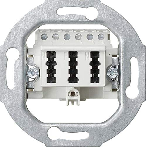Gira TAE-Anschlussdose 003302 TAE 3x6NFN ws Kommunikationsanschlussdose Kupfer 4010337034605