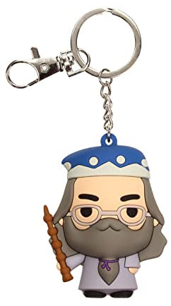 SD toys Albus Dumbledore Schlüsselanhänger, Gummi, Harry Potter Blister, Mehrfarbig (SDTWRN20452)