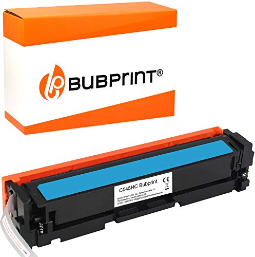 Bubprint Toner kompatibel als Ersatz für Canon 045H 045 H 045HC 1245C002 i-Sensys LBP611CN LBP612CDW LBP613CDW MF631CN MF632CDW MF633CDW MF634CDW MF635CX Cyan