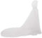 GRACEART Damen Tüll Umhang Hochzeit Mantel mit Kapuze Lange Jacke Braut Wraps Cape (Weiß)