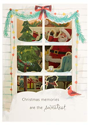 Hallmark Paper Wonder Weihnachtskarte, 3D-Pop-Up-Weihnachtsmann-Szenen-Design