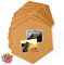 8 Stück Korkplatte, Wall Bulletin Boards, Dicke 0,6cm Selbstklebend Korkplatte Korkwand Hexagon Cork Bulletin Board Cork Pin Board Memoboard Kork DIY Dekoration for Home und Büro