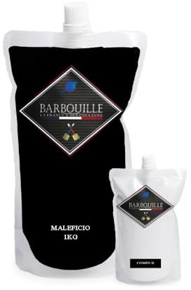 BARBOUILLE - Bar-Résine Maléficio - Résine Epoxy Bi-Composants - Effet Brillant - Peinture Mur, Plafond, Boiserie, Carrelage & Métal - Lessivable - COV A+ - Fabriquée En France - 750 ml