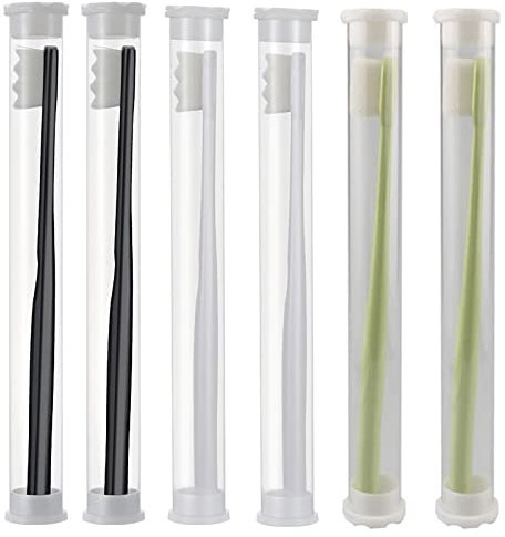 Extra weiche Handzahnbürste Micro 20000 Zahnseide Borsten für empfindliche schwarze Bürstenköpfe 8 Stück zufällige Farbe