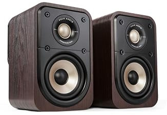 Polk Signature Elite ES10 Surround Speakers Certified High-Resolution Audio, Supports Dolby Atmos & DTS:X, 1 Tweeter and 4 Woofer, Power Port Technology for Effortless Bass