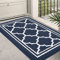 Homaxy Washable Door Mats Indoor, Dirt Trapper Mat Absorbent Non-Slip Low Profile Doormat for Entrance, Inside, Kitchen, Front Back Door, Pets and Dogs— 50 x 80 cm, Navy Blue