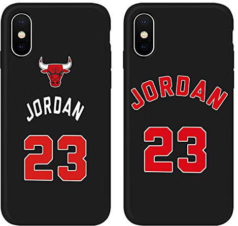 nurkorki [2 Stück] Hülle Kompatibel mit iPhone XR 6.1,Basketball Player Star 23 Muster Gemustert Kratzfest Stoßfest Handyhülle Cover Premium TPU Silikon Case Schutzhülle für iPhone XR,01