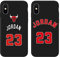 nurkorki [2 Stück] Hülle Kompatibel mit iPhone XR 6.1,Basketball Player Star 23 Muster Gemustert Kratzfest Stoßfest Handyhülle Cover Premium TPU Silikon Case Schutzhülle für iPhone XR,01