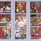 Idota Aufkleber Weihnachten Fenster, 12 Blatt Fensterbilder Weihnachten Selbstklebend für Glas, PVC Staic Weihnachtsaufkleber, DIY Weihnachtsdeko Fenster, Schneeflocke, Weihnachtsmann, Rentier