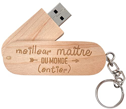 Ernestine - Clef USB 64GB - maître Original - Cadeau de Fin année Scolaire et Occasion - Cadeau école Maternelle Primaire - idée Enfants Professeur - Cadeau instituteur institutrice utile école
