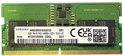 MTXtec Barrette de mémoire RAM DDR5 SO-DIMM 262 broches pour ordinateur portable 8 Go DDR5 4800 MHz PC5-38400 CL40 1Rx16 1,1 V SO-DIMM 262 broches (M425R1GB4BB0-CQK)