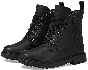 Geox J Eclair Girl, Stivale alla Caviglia, Nero, 32 EU
