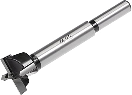 QUARKZMAN 1 Stück 23mm Forstner Bohrer Wolframkarbid Holzlochsäge Schnecken Öffner für Möbel Kunststoff Türscharnier Schwarz