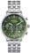 Breil Uhr Herren Classy Ziffernblatt GRÜN Bewegung Chrono Quartz e Bracelet Stahl Silber EW0641