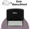 JUST REFINE® Personalisierter Namensstempel für Kinder – Selbstfärbender Kinderstempel mit individuellen Texten und Tiermotiven – Perfekt als Adressstempel für Schule, Kindergarten & Geschenk