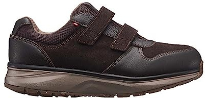 JOYA Dynamo mit Klettverschluss Black, Herren Klettsneaker aus Nubukleder und Textil